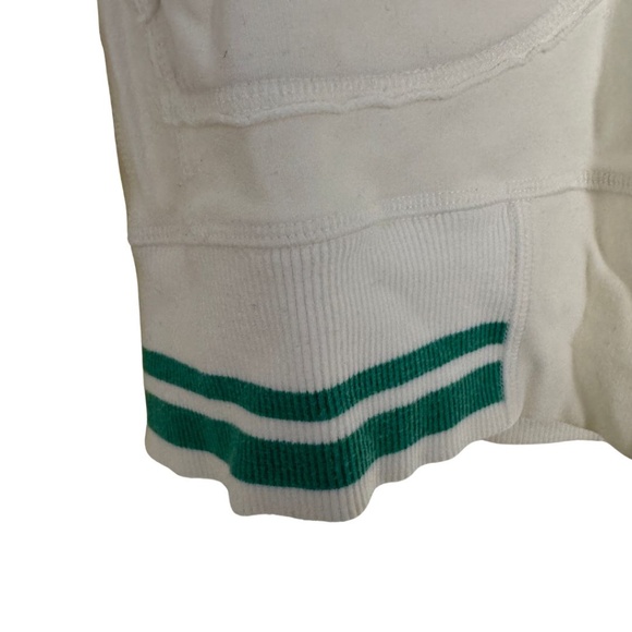 Lululemon White Zip-Up Women’s Scuba Hoodie – Retro Striped Ribbed Hem – Size 6 - Picture 5 of 8